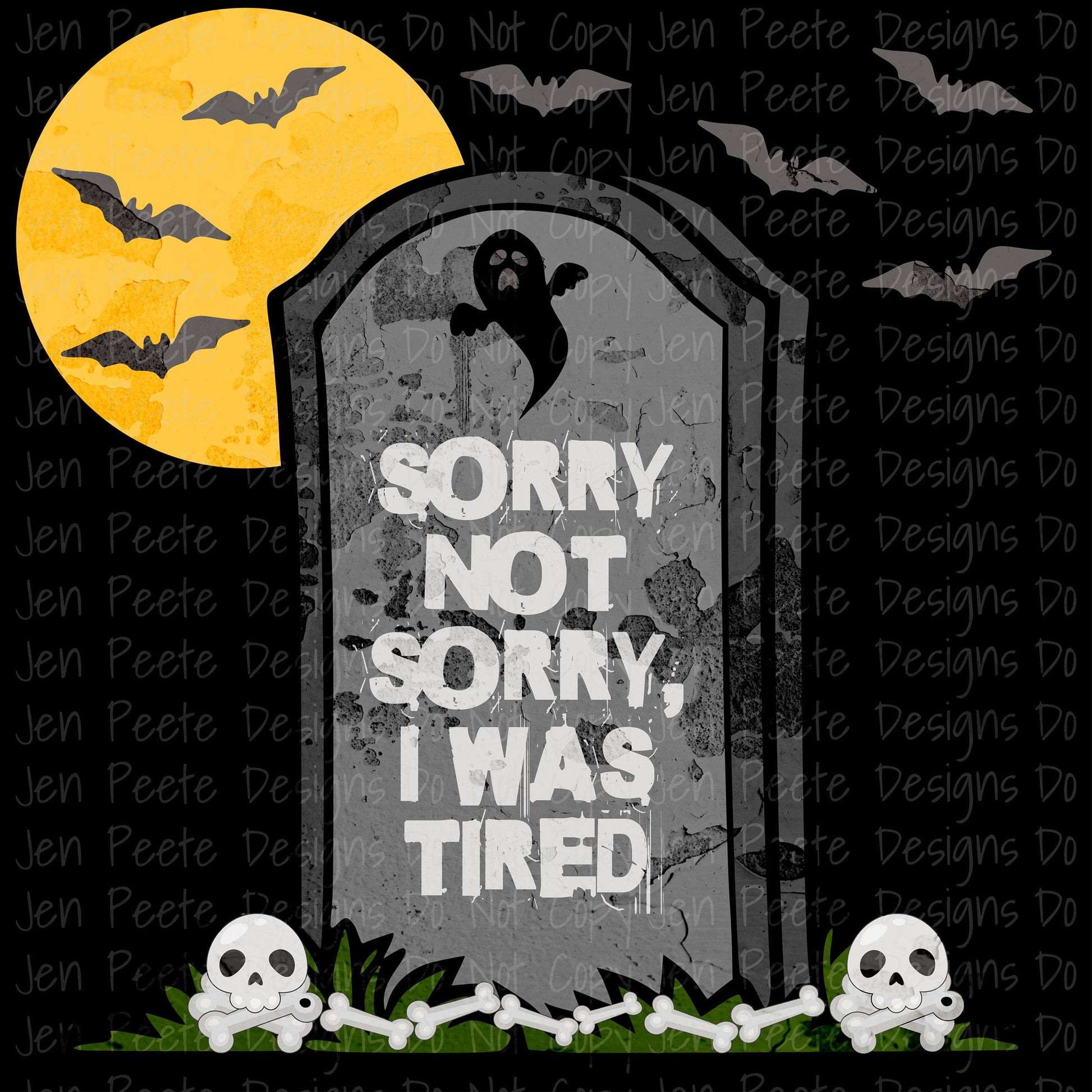 Jen Peete Designs Digital Halloween Tombstones