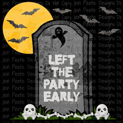 Jen Peete Designs Digital Halloween Tombstones