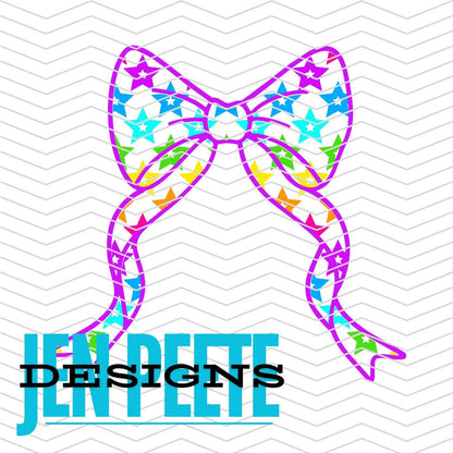 Jen Peete Designs Digital Neon Bow Bundle