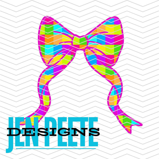 Jen Peete Designs Digital Neon Bow Bundle