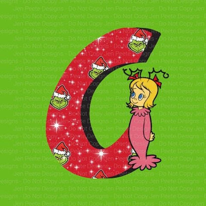 Jen Peete Designs Digital The Grinch Alpha