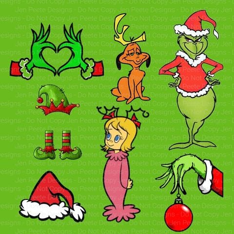 Jen Peete Designs Digital The Grinch Alpha