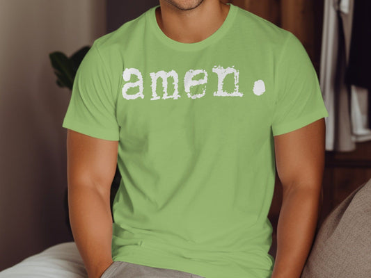 Jen Peete Designs Physical Item Amen Graphic Christian  T-Shirts