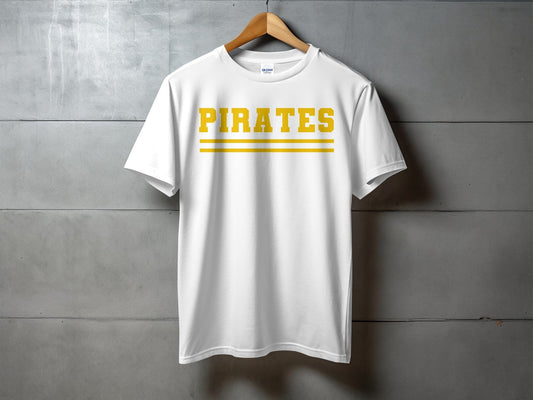 Jen Peete Designs Physical Item Bold Gold Pirates T-Shirt