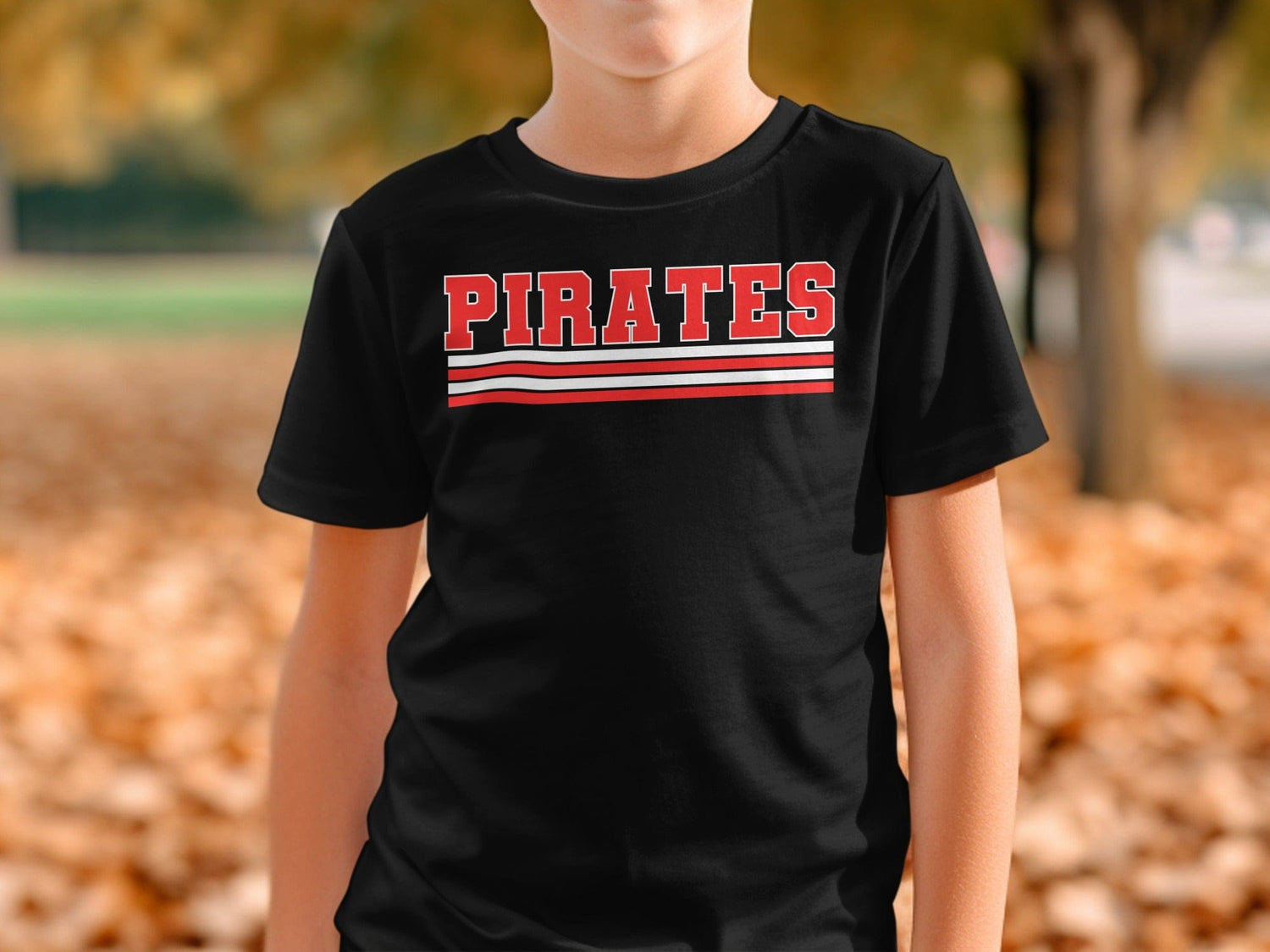 Jen Peete Designs Physical Item Bold Red Pirates T-Shirt