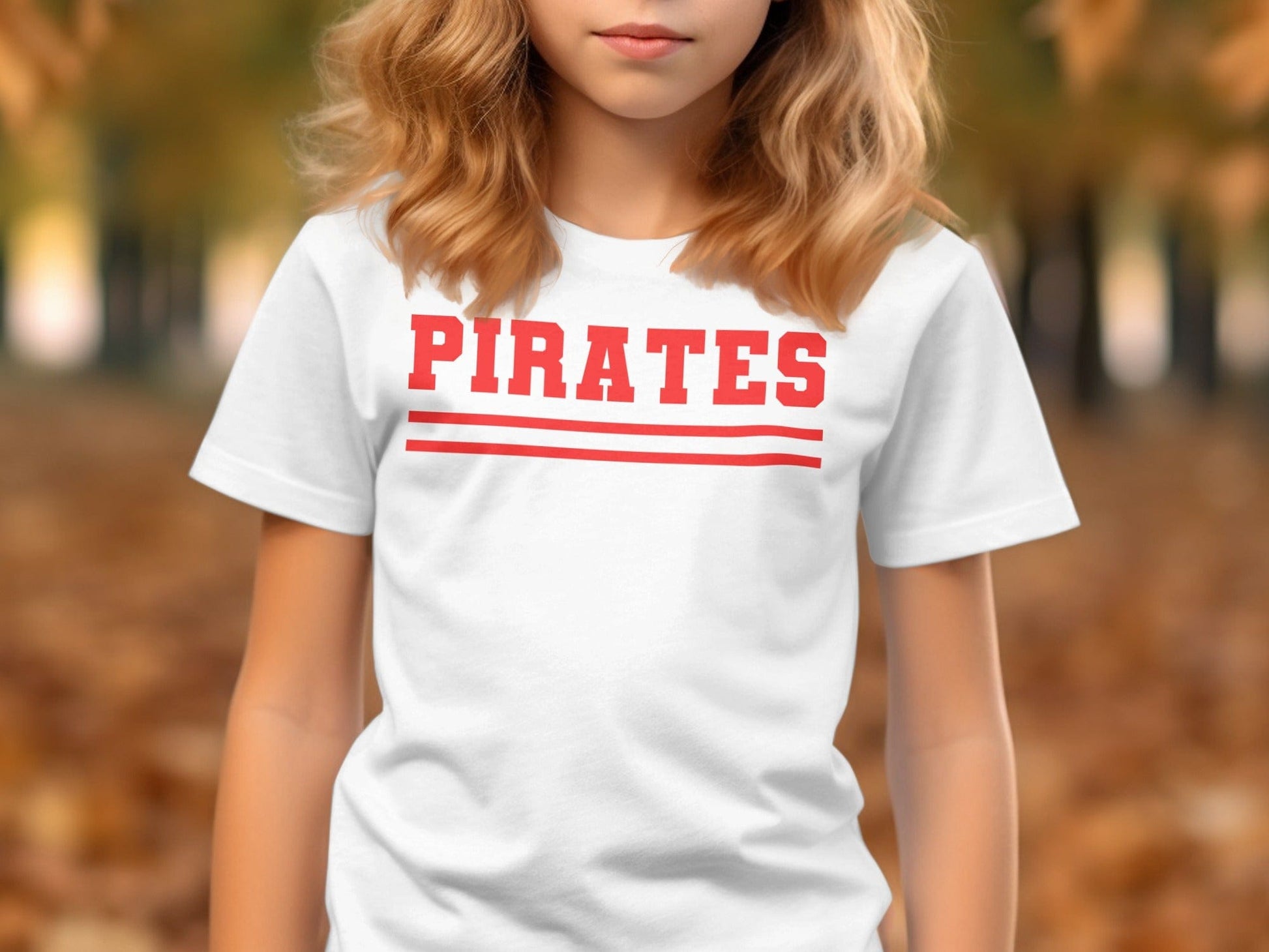 Jen Peete Designs Physical Item Bold Red Pirates T-Shirt