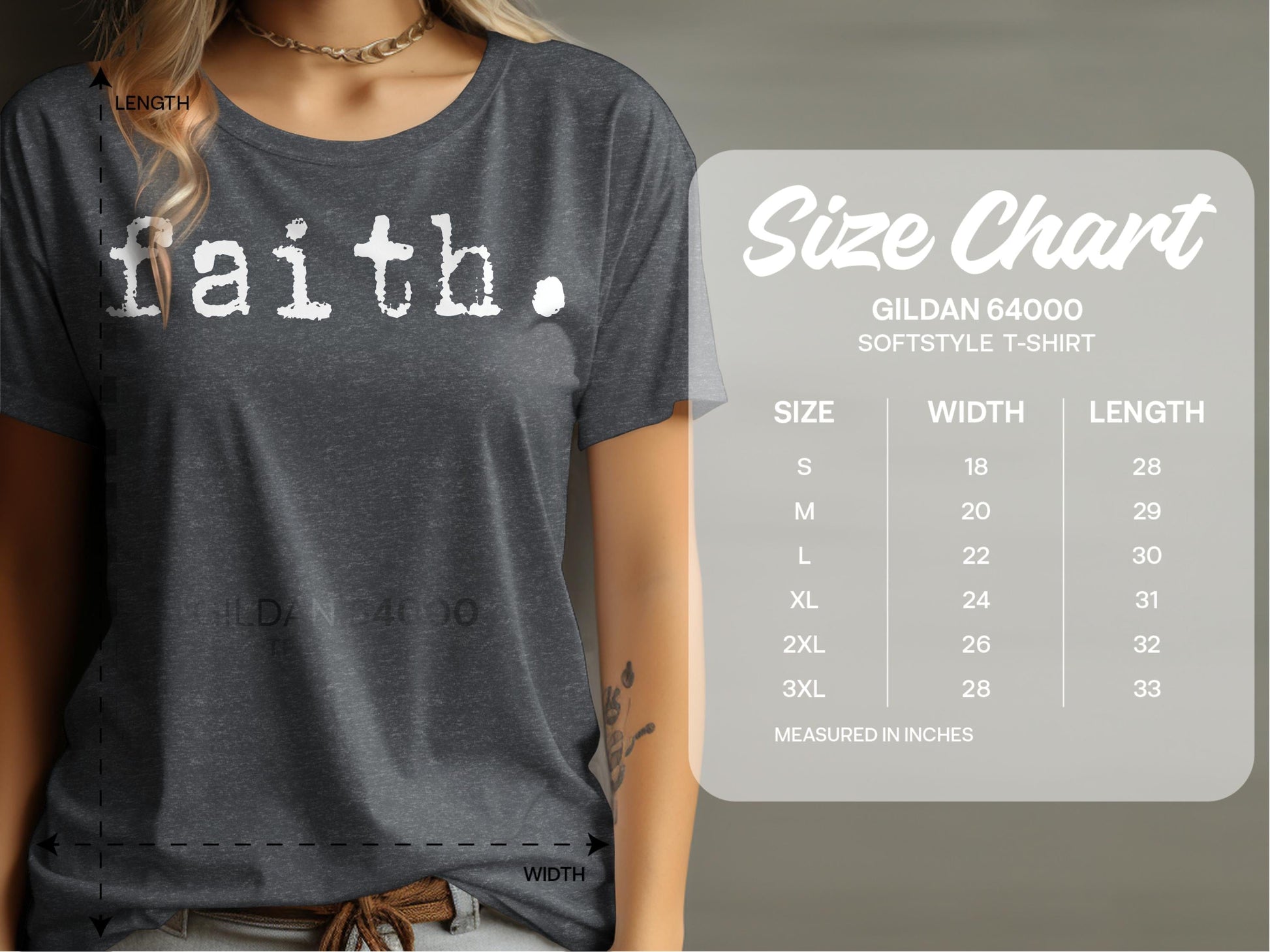 Jen Peete Designs Physical Item Faith Print Message Religious Belief Typography T-Shirts