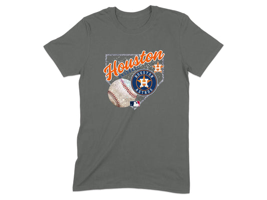 JPD Physical Item Houston Astros Baseball And MLB Team Design Awesome T-Shirt