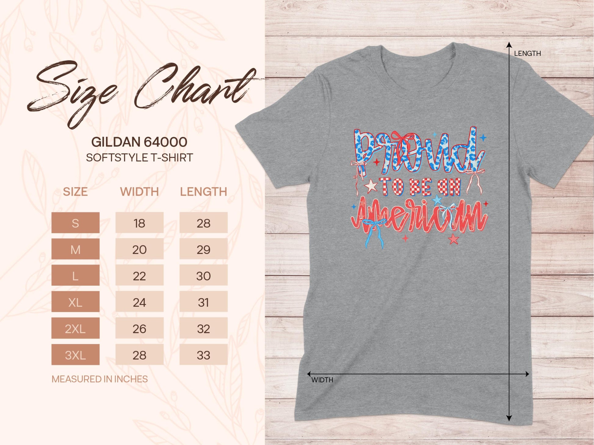 Jen Peete Designs Physical Item Proud To Be An American Fourth Of July Patriotic T-Shirt