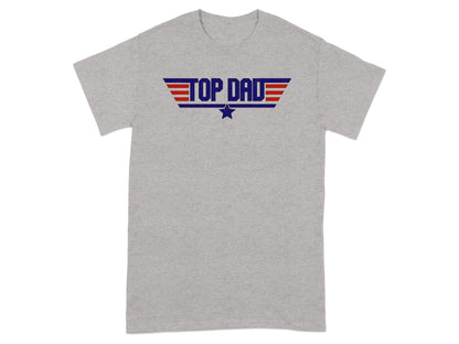 Jen Peete Designs Physical Item Top Dad Star With Wings for Fathers Day Graphic T-Shirt
