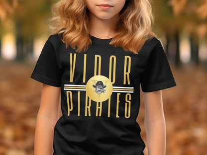 Jen Peete Designs Physical Item Vidor Pirates Logo T-Shirt