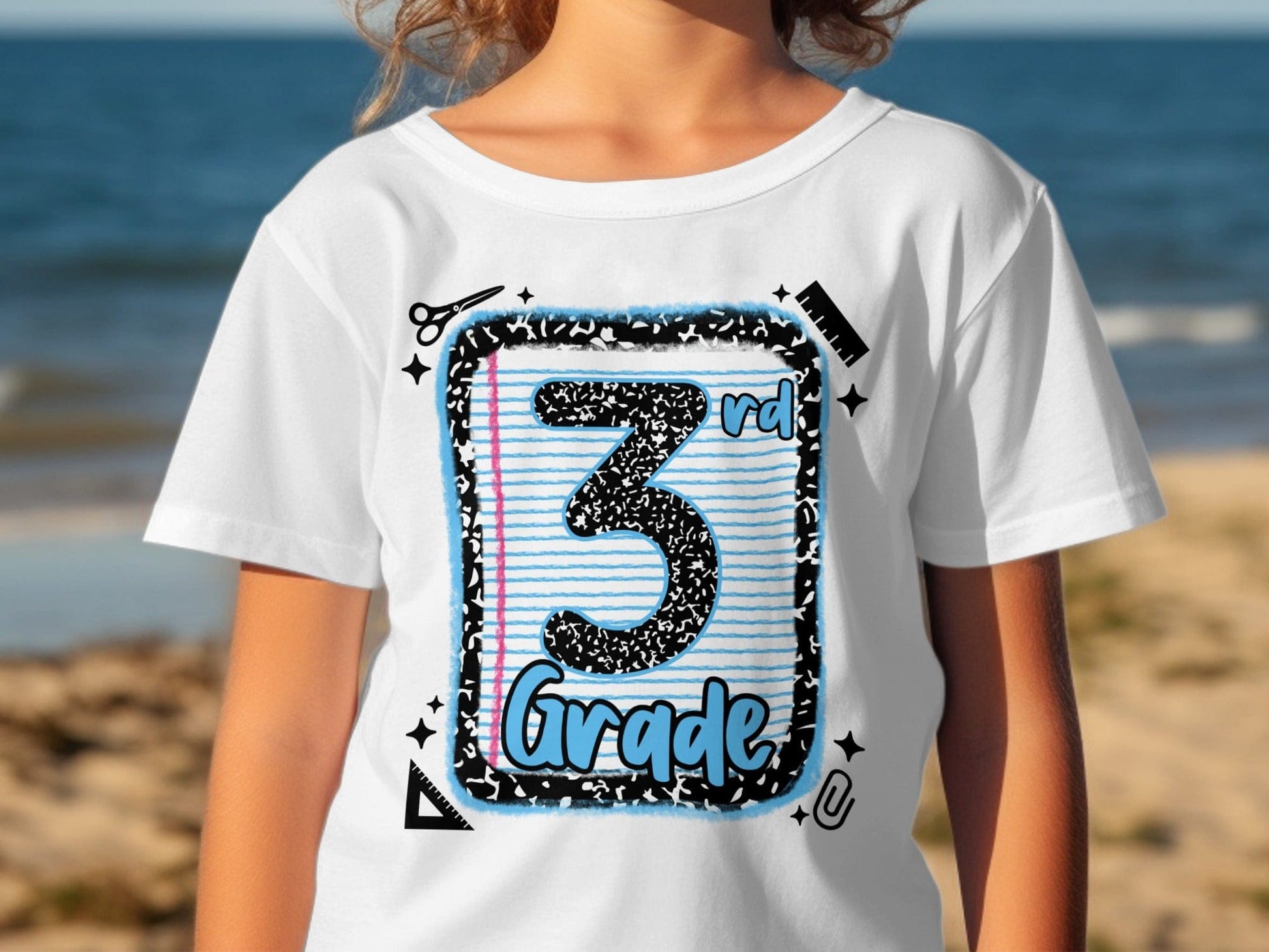 Jen Peete Designs Youth Clothing Back to School 3rd Grade Graphic T-Shirts