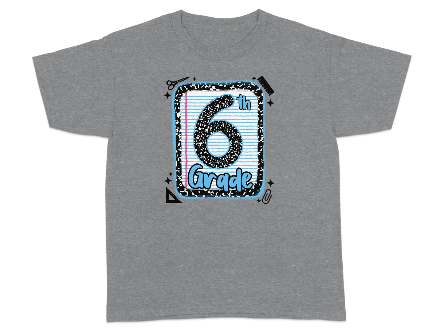 Jen Peete Designs Youth Clothing Back to School 6th Grade Graphic T-Shirts