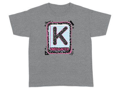 Jen Peete Designs Youth Clothing Back to School Kinder Graphic T-Shirts