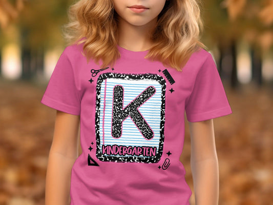 Jen Peete Designs Youth Clothing Back to School Kinder Graphic T-Shirts