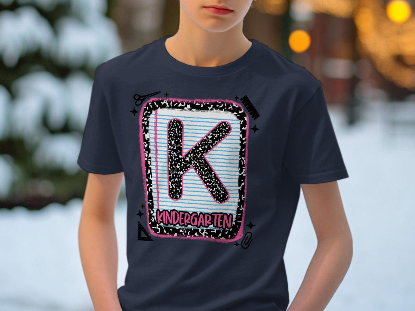 Jen Peete Designs Youth Clothing Back to School Kinder Graphic T-Shirts