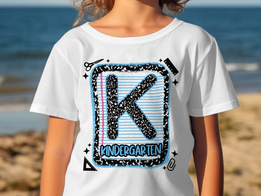 Jen Peete Designs Youth Clothing Back to School Kinder Graphic T-Shirts