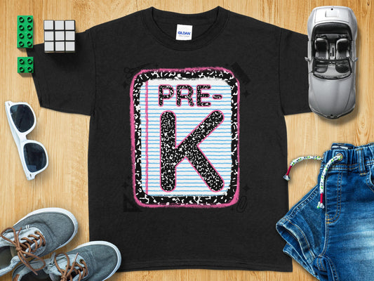 Jen Peete Designs Youth Clothing Back to School Pre-K Grade Graphic T-Shirts