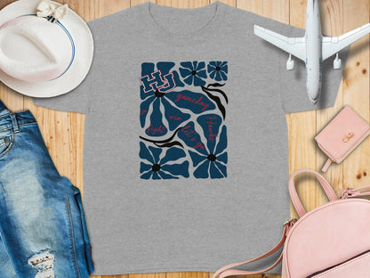 Jen Peete Designs Youth Clothing Youth Hawks Gameday Floral Spirit Shirt